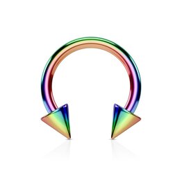 1,2 mm Hufeisenring mit Kegel