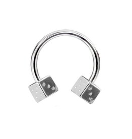 1,2 x 10 | 12 mm Piercingring Würfeln