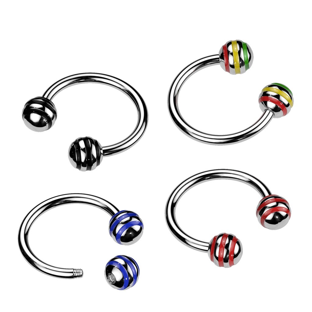 1,2mm Circular Barbell - 4 Farben wählbar