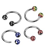 1,2mm Circular Barbell - 4 Farben wählbar