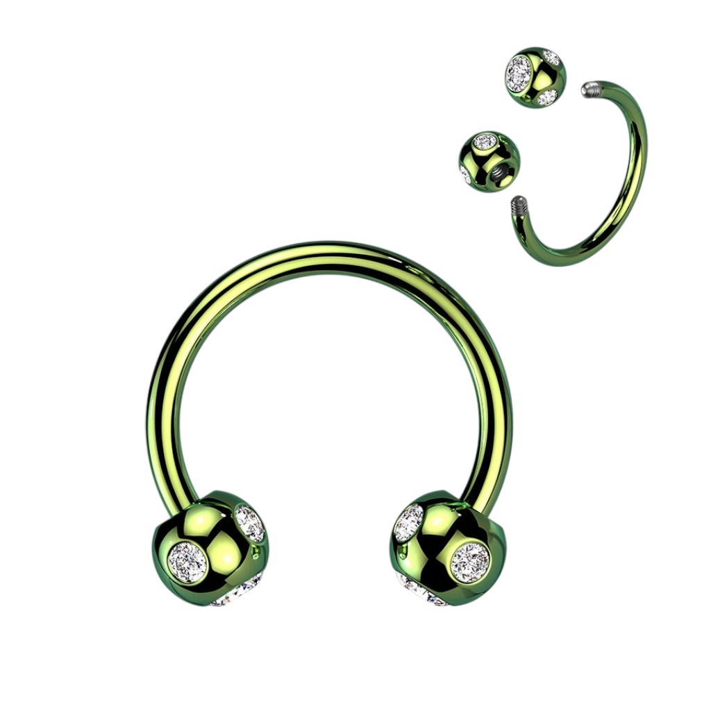 1,2 mm Hufeisenring grün