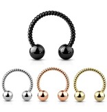 1,6 x 12 mm Circular Barbell gedreht