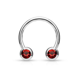 1,6 x 12 mm Hufeisenring Rot