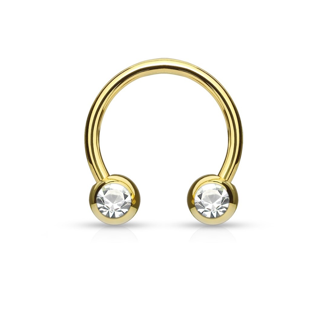 Intimpiercing Ring Gold 1,6 x 12 mm