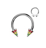 Cicular Barbell 1,6 mm - Jamaica Look