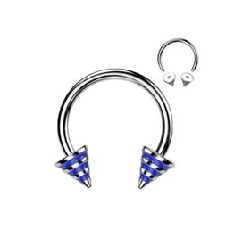 Hufeisenring 1,6 mm blau