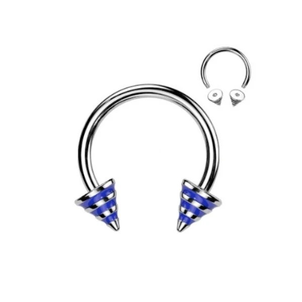 Hufeisenring 1,6 mm blau