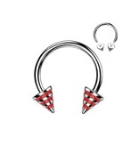 1,6 mm Hufeisenring - rot