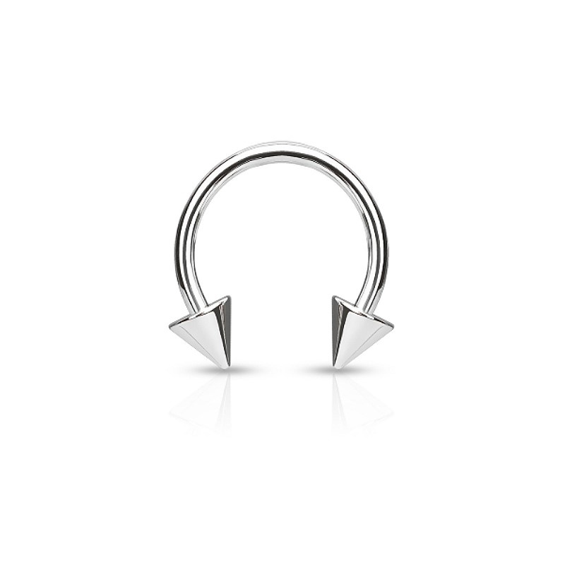 1,6 mm Piercingring mit Kegeln