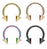 Hufeisenring mit Kegel – 1,2 x 8 mm
