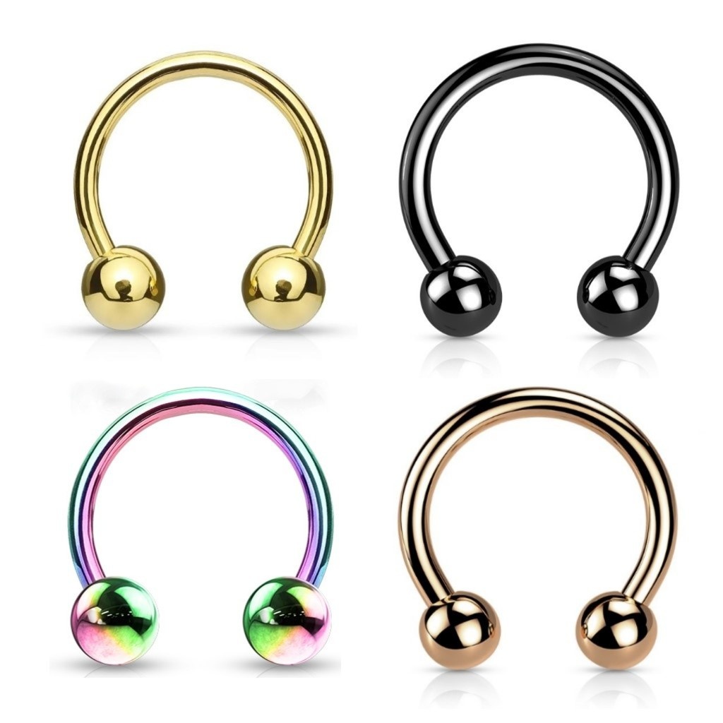 Hufeisen Piercing Ring