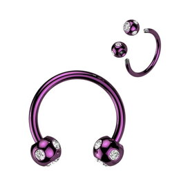 1,2 x 10 mm Piercingring pink