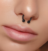 1,6 mm schwarzer Piercingring