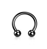 1,6 mm schwarzer Piercingring
