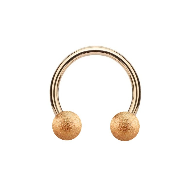 1,6 mm Hufeisen Ring rosegold