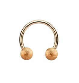 1,6 mm Hufeisen Ring rosegold