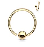 1mm Piercing Ring zum aufbiegen