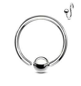 0,8 mm BCR Ring mit Spiralverschluss