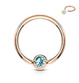 BCR-Piercing Ring 1,2 x 8 mm mit Stein