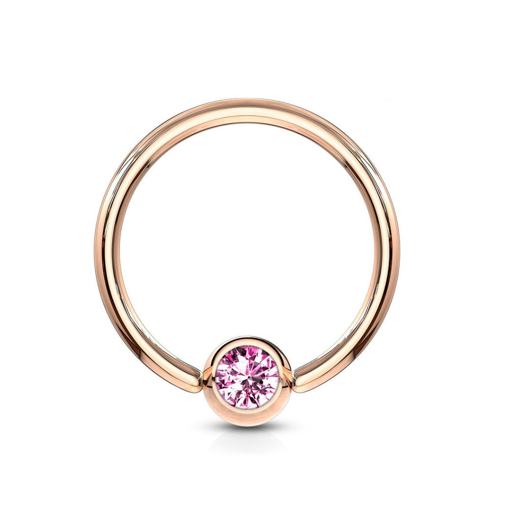 BCR-Ring 1,6 x10 mm mit pinken Stein