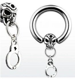 1,6 mm BCR Ring SKULL