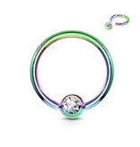 1,6 mm BCR Ring - mit Glitzerstein