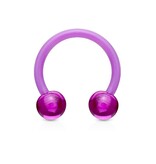 1,6mm Circular Barbell Kunststoff - violett