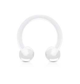 1,6 x 12 mm Kunststoff Piercingring