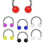 1,2 mm Hufeisenring - 7 Farben