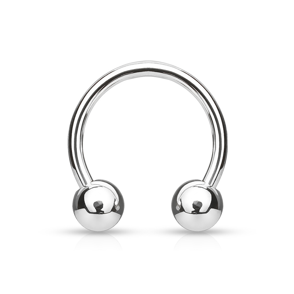 1,2 mm Hufeisenring Titanium