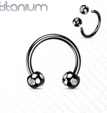 Titan Hufeisenring 1,2 mm mit Zirkonia