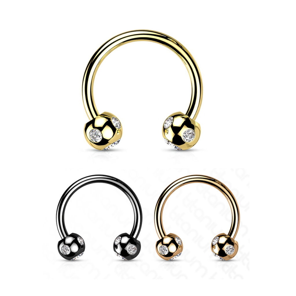 1,2 x 10 mm Hufeisenring Titan