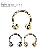 Titan Hufeisenring 1,2 mm mit Zirkonia