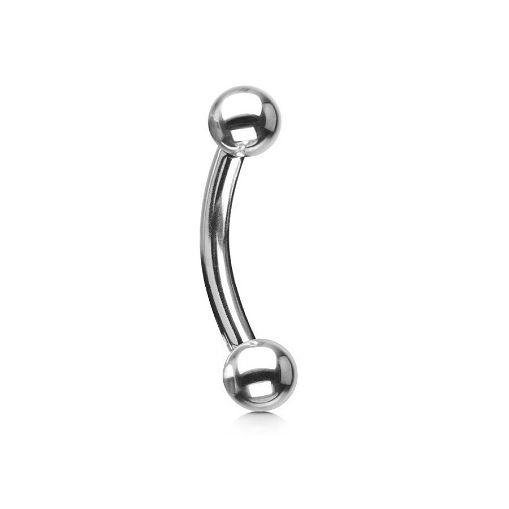 1,2mm Piercing Barbell gebogen