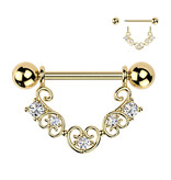 Brustschild mit Kristall Steinchen