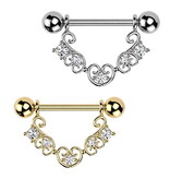 Brustschild mit Kristall Steinchen