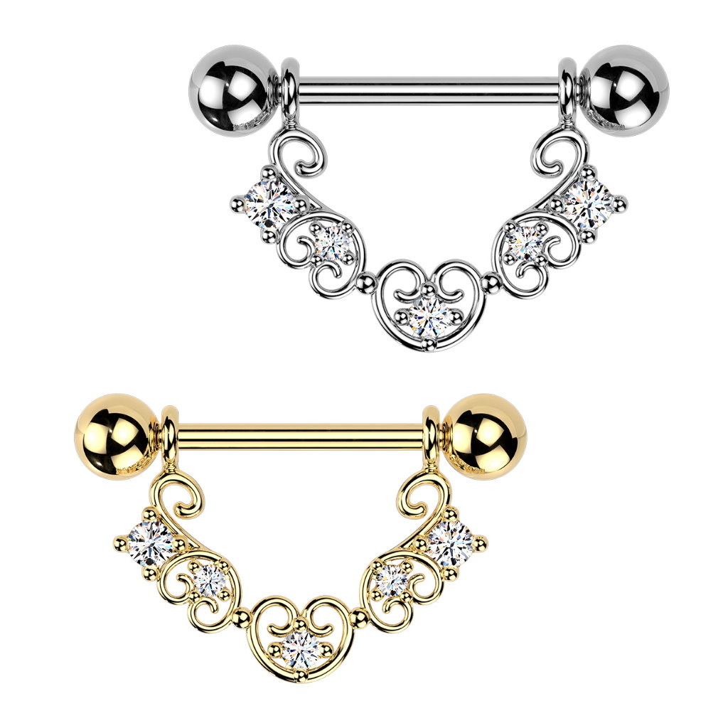 Brustschild mit Kristall Steinchen