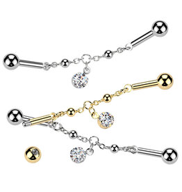 1,6 x 38 mm Industrial Piercing