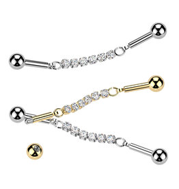 1,6 x 38 mm Industrial Piercing