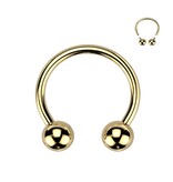 Goldfärbiger Titan Hufeisenring