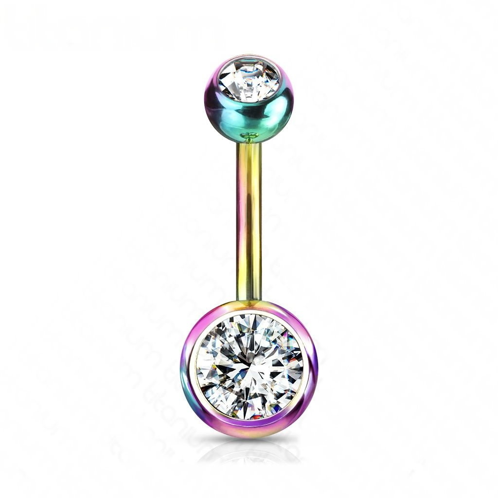 Bauchnabelpiercing Titan Multicolor
