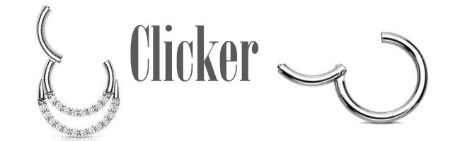 Clicker Piercing Ring