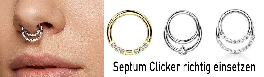 Septum Clicker einsetzen – Anleitung Schritt für Schritt