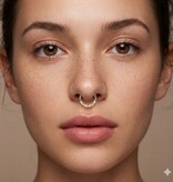 Chirurgenstahl Gold Clicker – Zirkonia Einzelstein – 8mm / 1.2mm