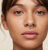 Chirurgenstahl Silber Clicker – Zirkonia Einzelstein – 8mm / 1.2mm