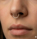 1,2 x Segmentring Rose mit Klappverschluss