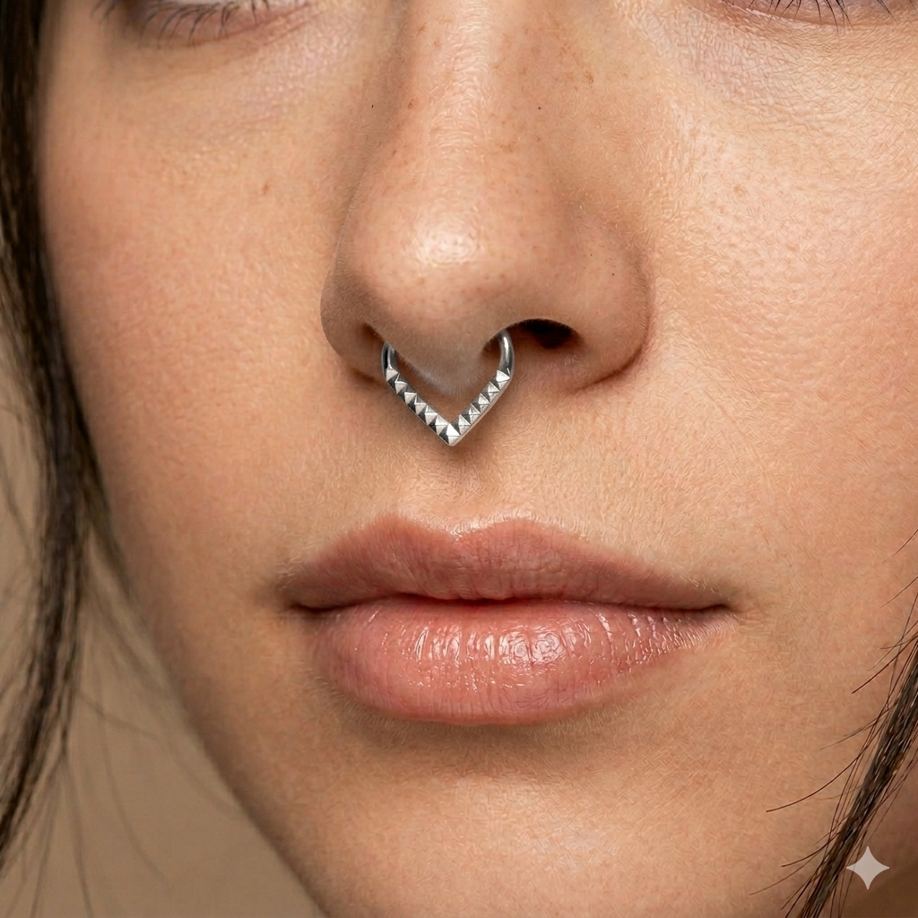 1,2 mm Septum Piercing Dreieck