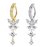 Bauchnabelpiercing Clicker mit Steinchen