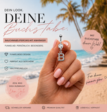 Bauchnabelpiercing Buchstabe A–Z mit Kristall