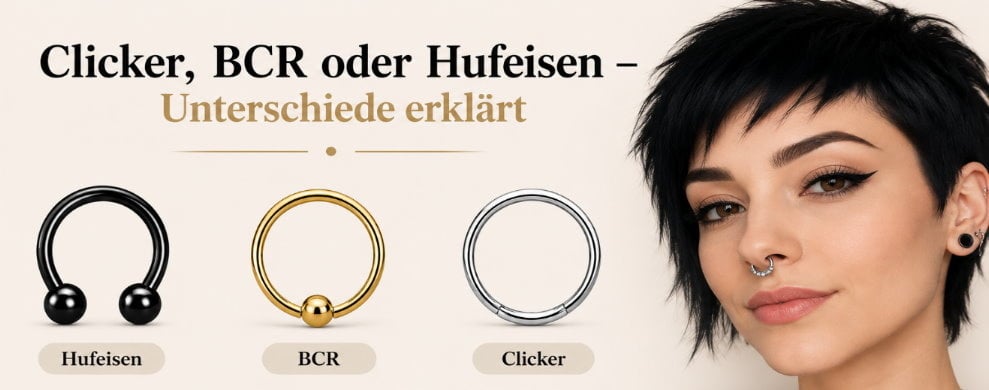 Clicker, BCR oder Hufeisen – Unterschiede erklärt